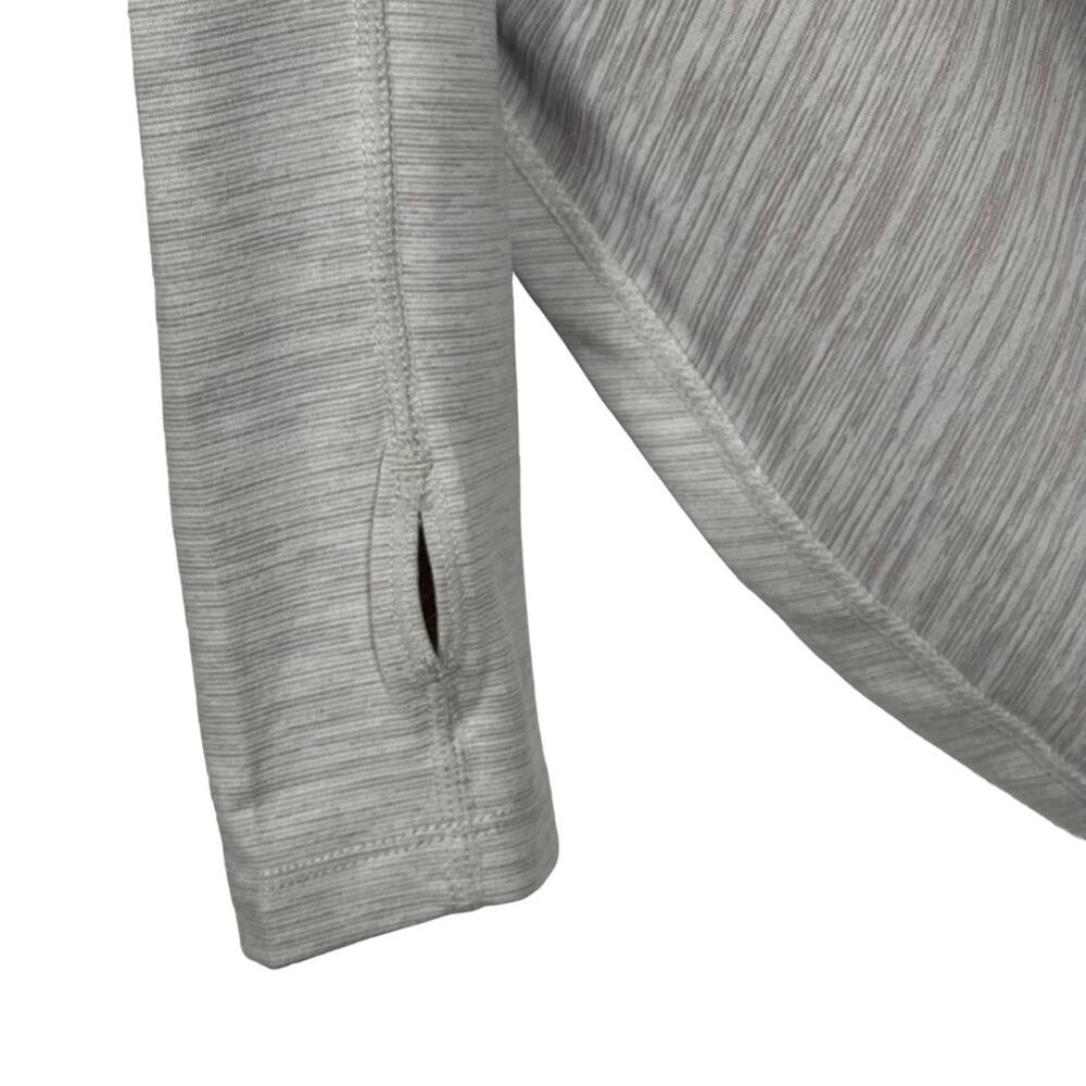 Zyia Active Haze Grey Twist Front Pullover Yoga Shawl Size Small - Picture 7 of 10